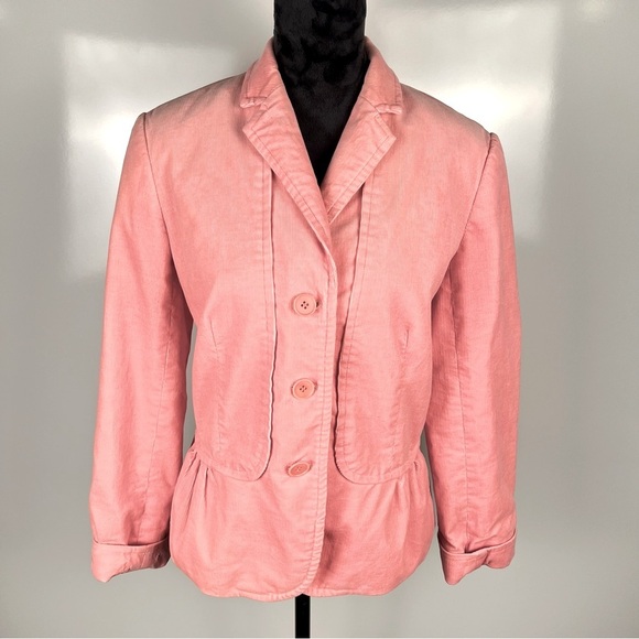 Talbots Women's Pink Corduroy Blazer Jacket - Picture 1 of 6